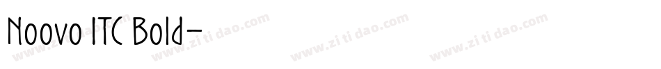 Noovo ITC Bold字体转换